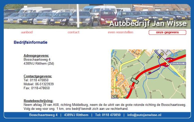 Ritthem Bosschaartweg - Autobedrijf Jan Wisse